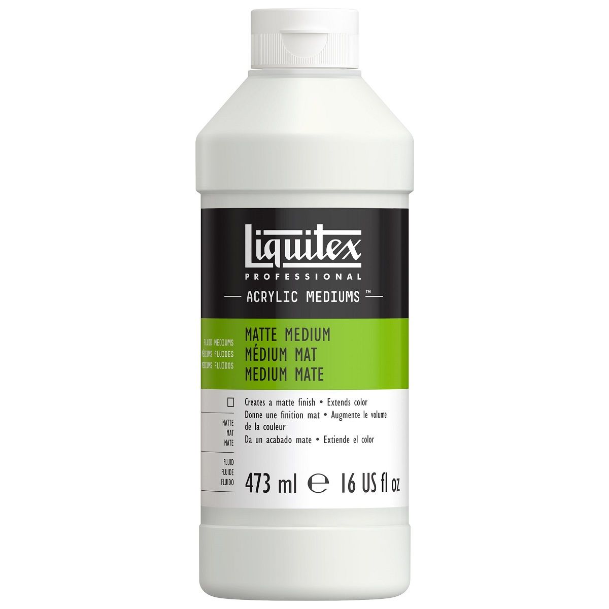 Liquitex Professional Matte Fluid Medium 16 oz (473ml)