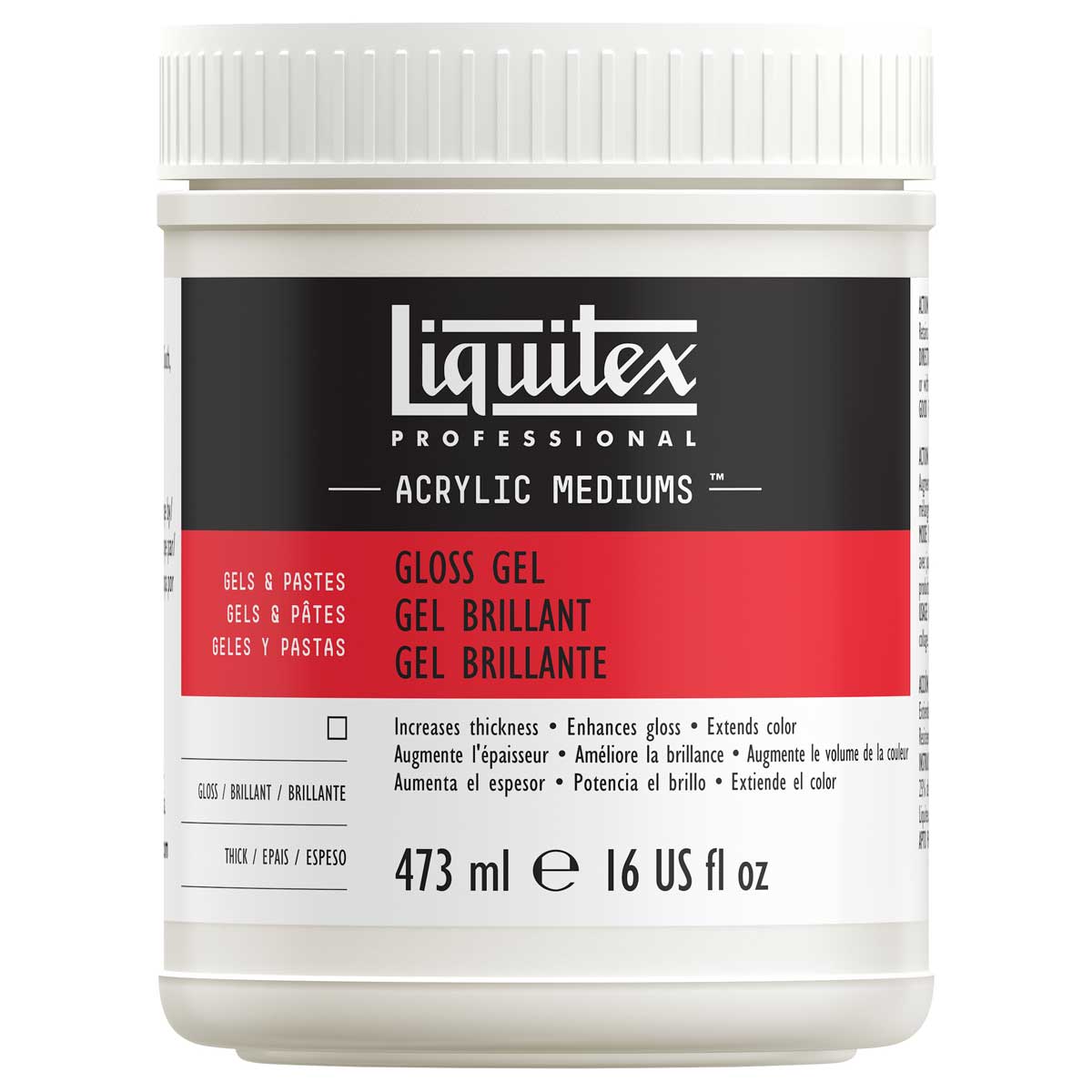 Liquitex Professional Gloss Gel Medium - 16oz (473ml)