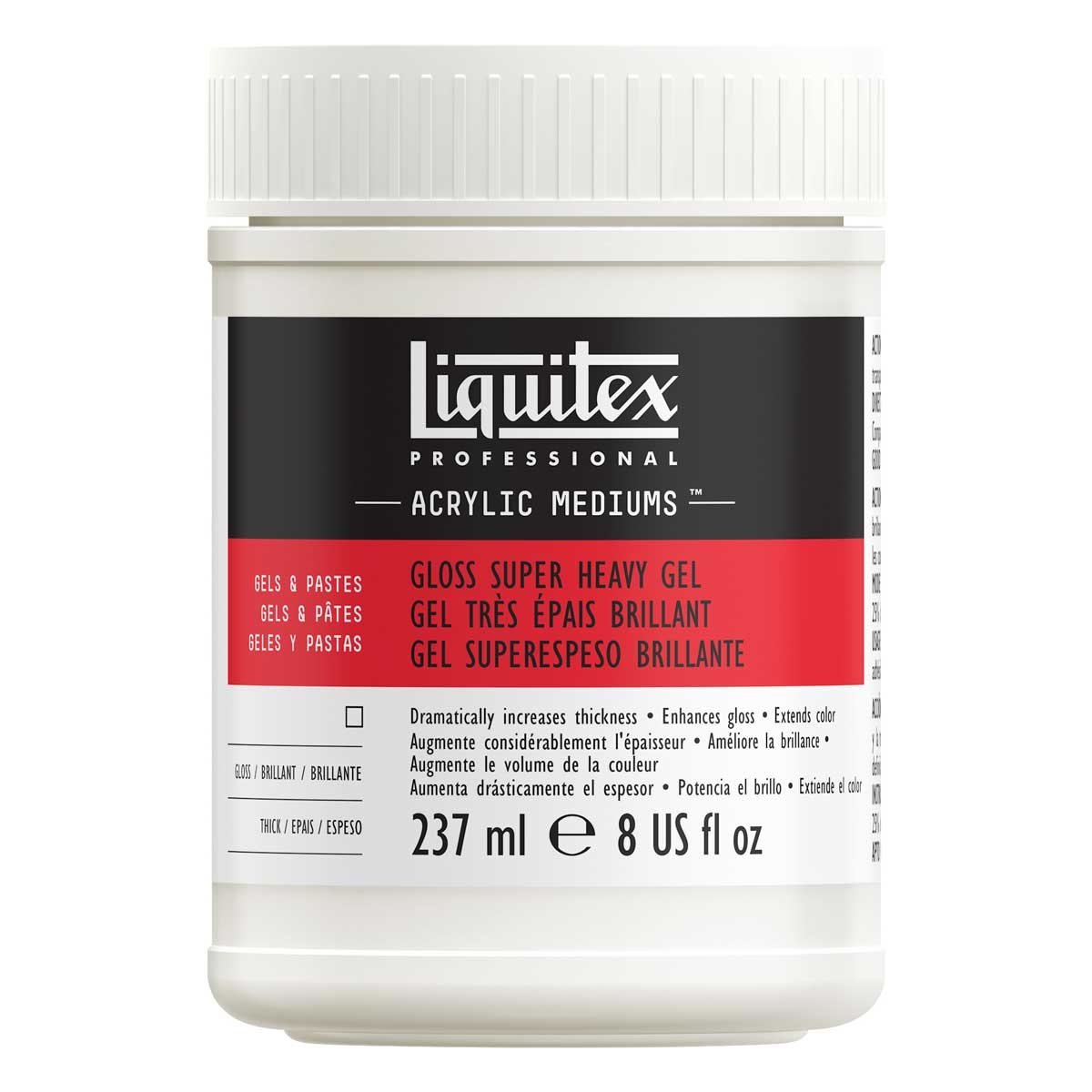 Liquitex Professional Gloss Super Heavy Gel Medium - 8oz (237ml)