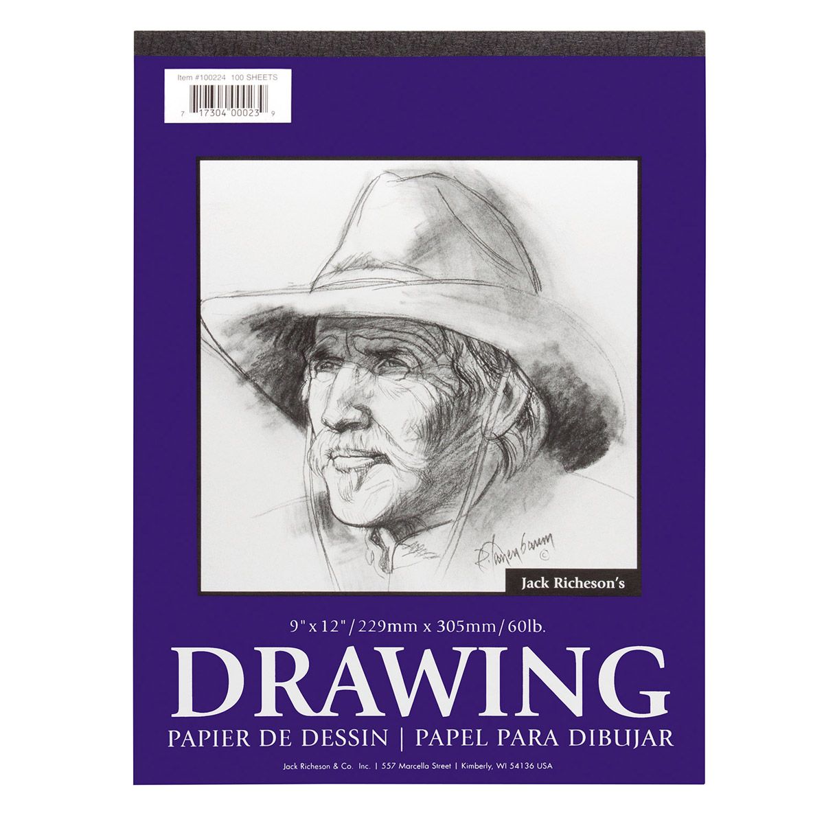 Jack Richeson Drawing Pad 9x12-inch 100 Sheets