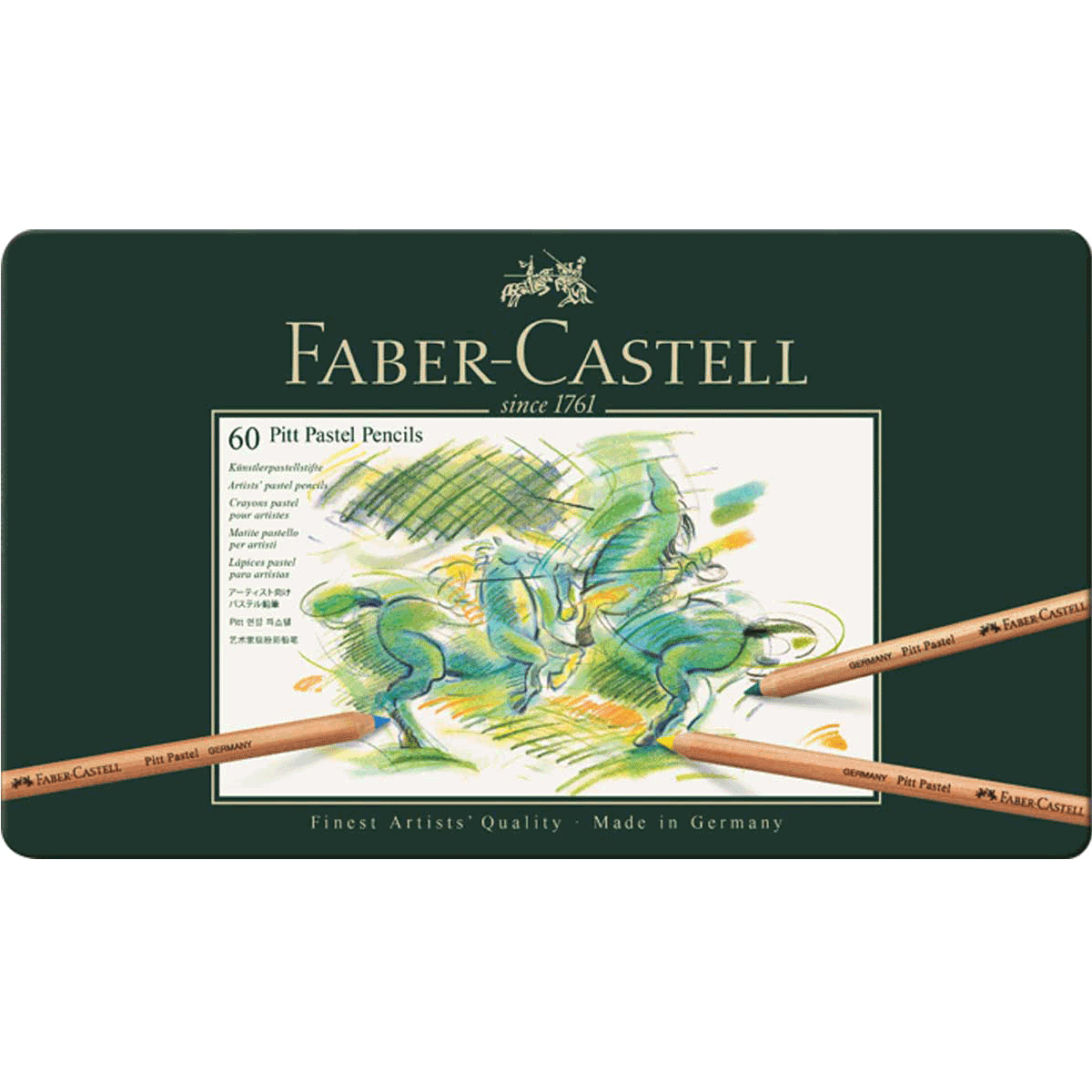 Faber-Castell Pitt Pastel Pencil, tin of 60