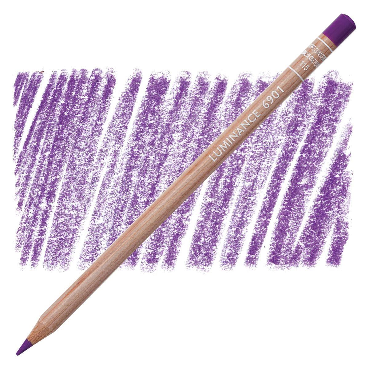Caran d'Ache Luminance 6901 Pencil - 115 Quinacridone Purple