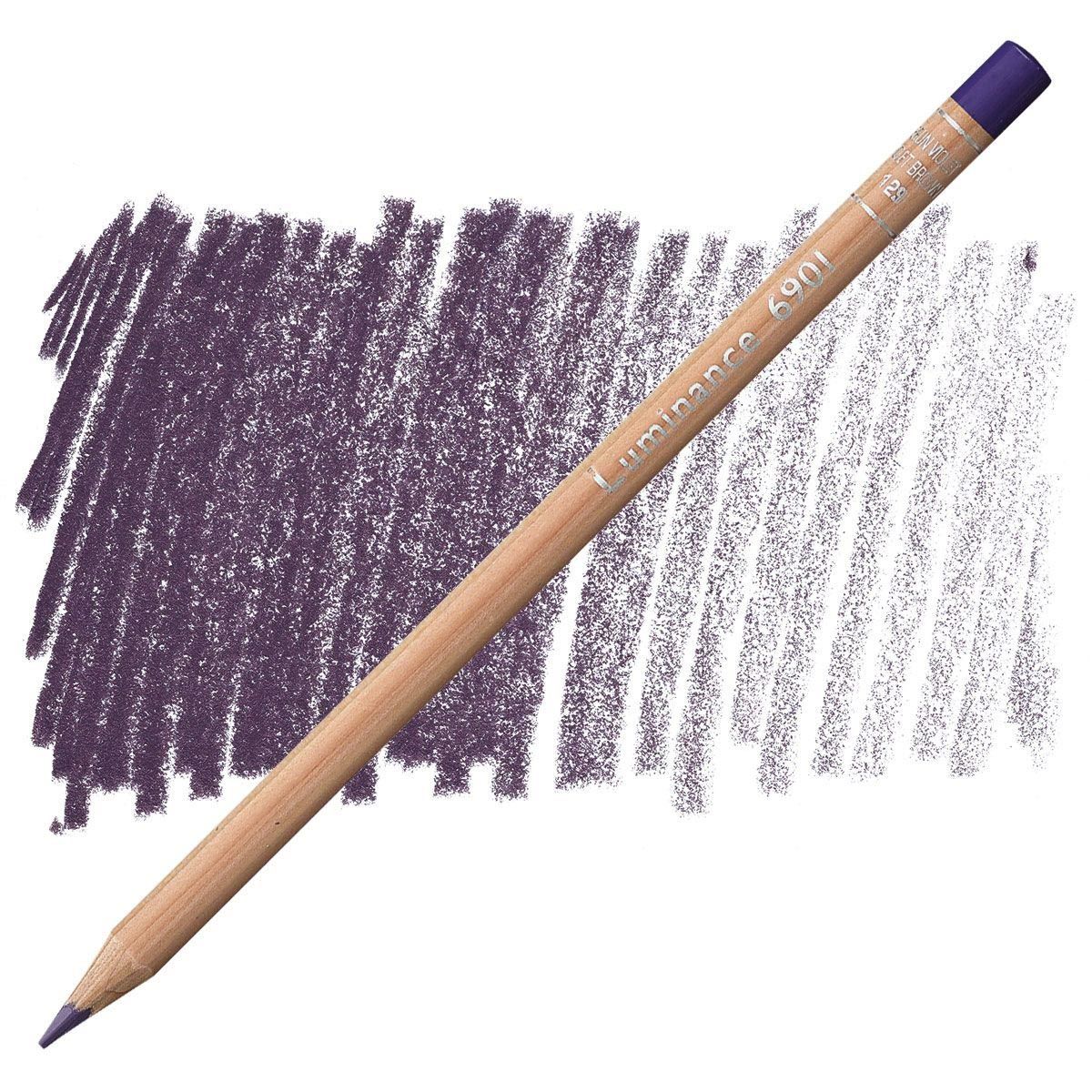 Caran d'Ache Luminance 6901 Pencil - 129 Violet Brown