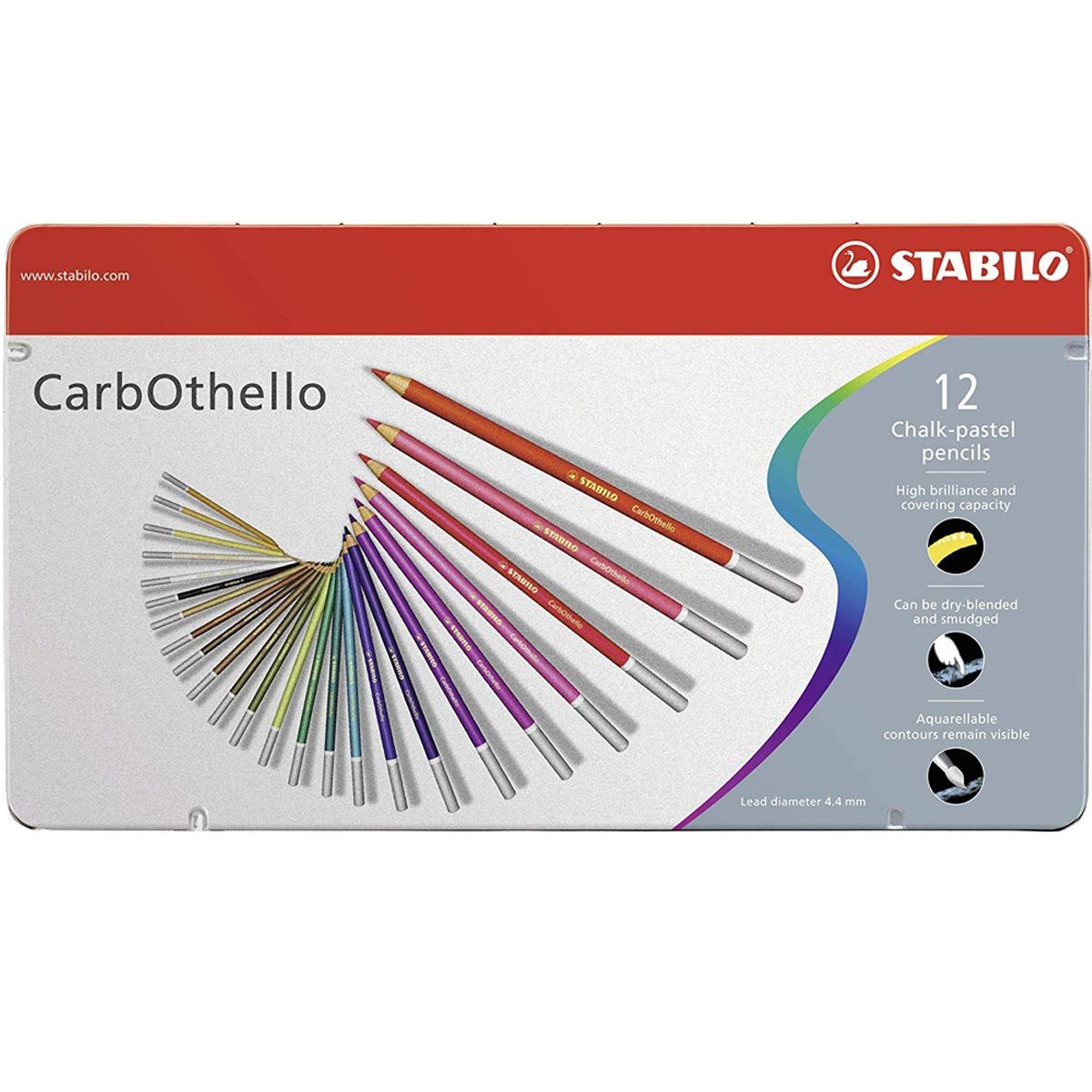 Stabilo Carbothello Pastel Coloured Pencil 12-piece Set