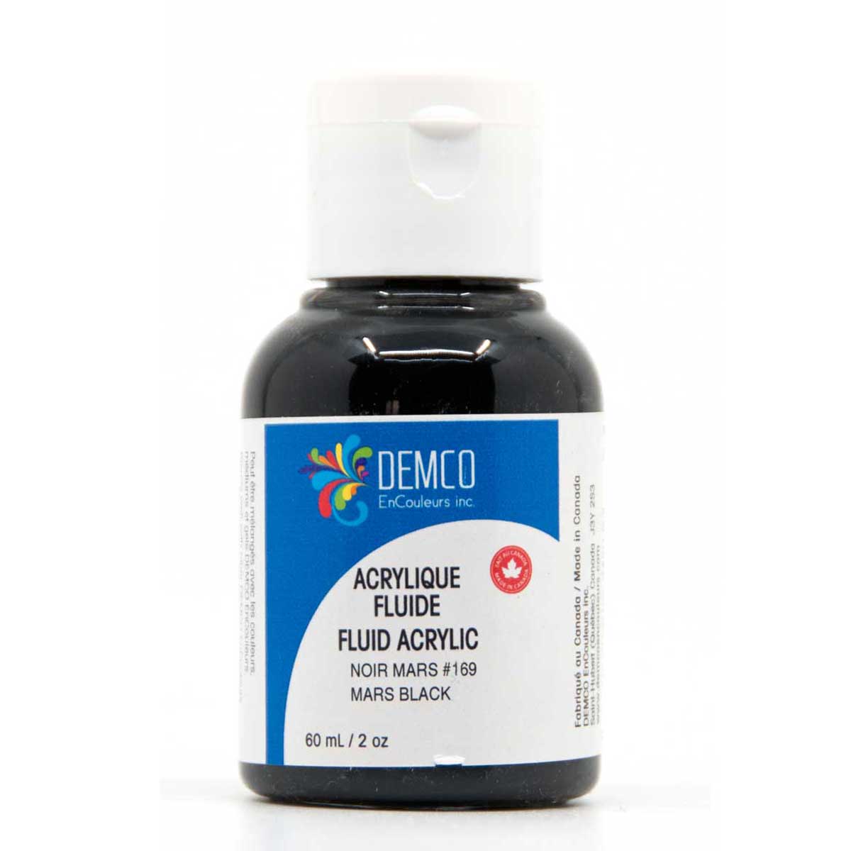 Demco Fluid Acrylic Paint - Mars Black 60 ml