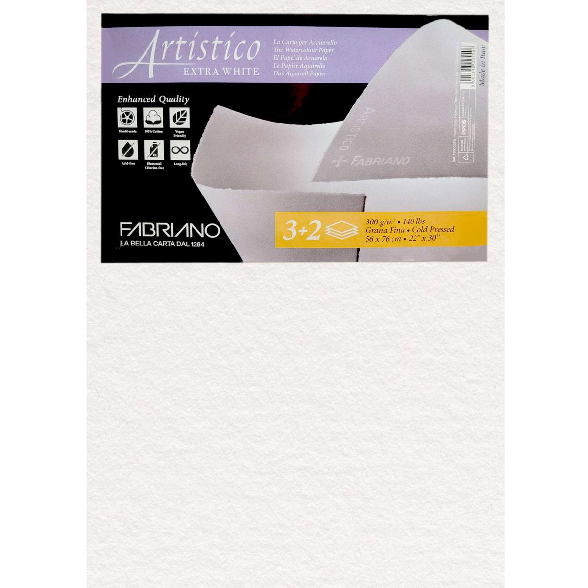 Fabriano Artistico Extra-White CP 140lbs 22”x30” Buy 3 Get 2 Free