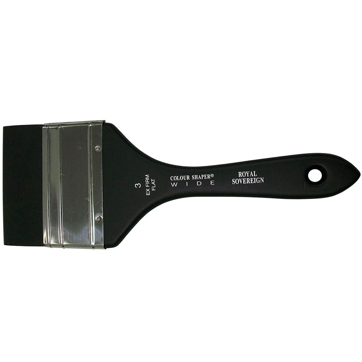 Colour Shaper Wide Flat Extra Firm Black Brush 3-inch