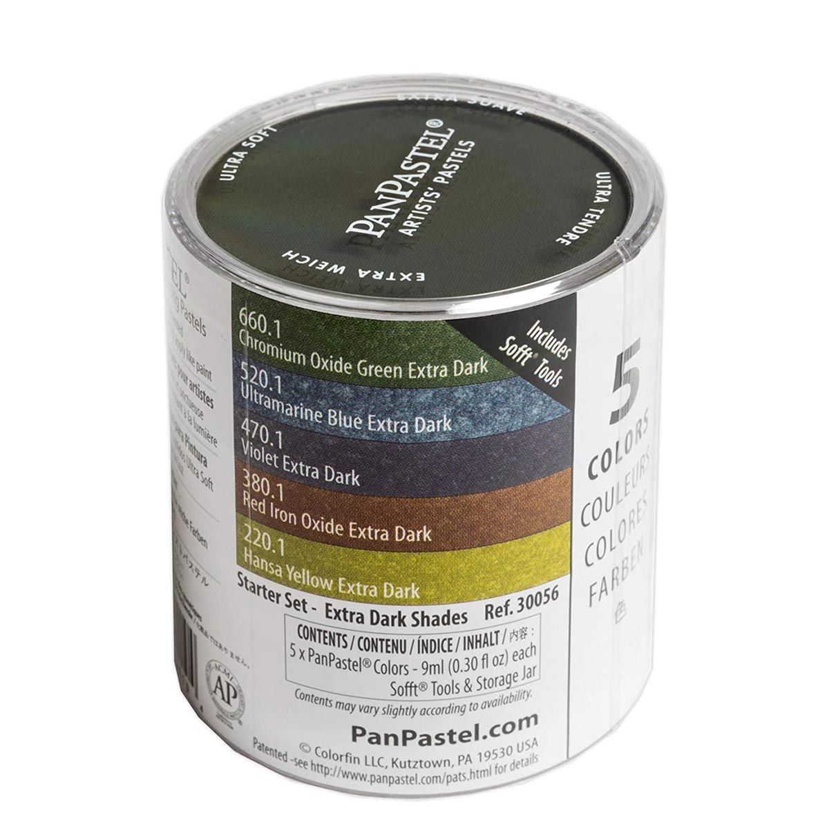 Pan Pastel Extra Dark Shades 5 Colour Set