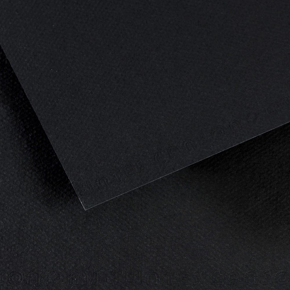 Mi-Teintes Pastel Paper 425 Stygian Black 19.5x 25.5 inch