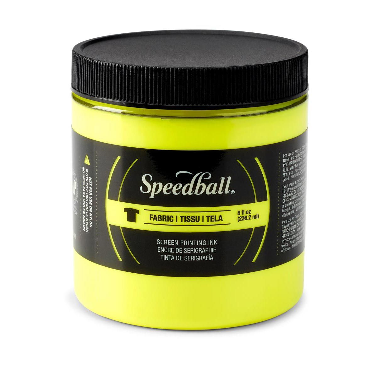 Speedball Fluorescent Screen Printing Fabric Ink - Yellow 8oz