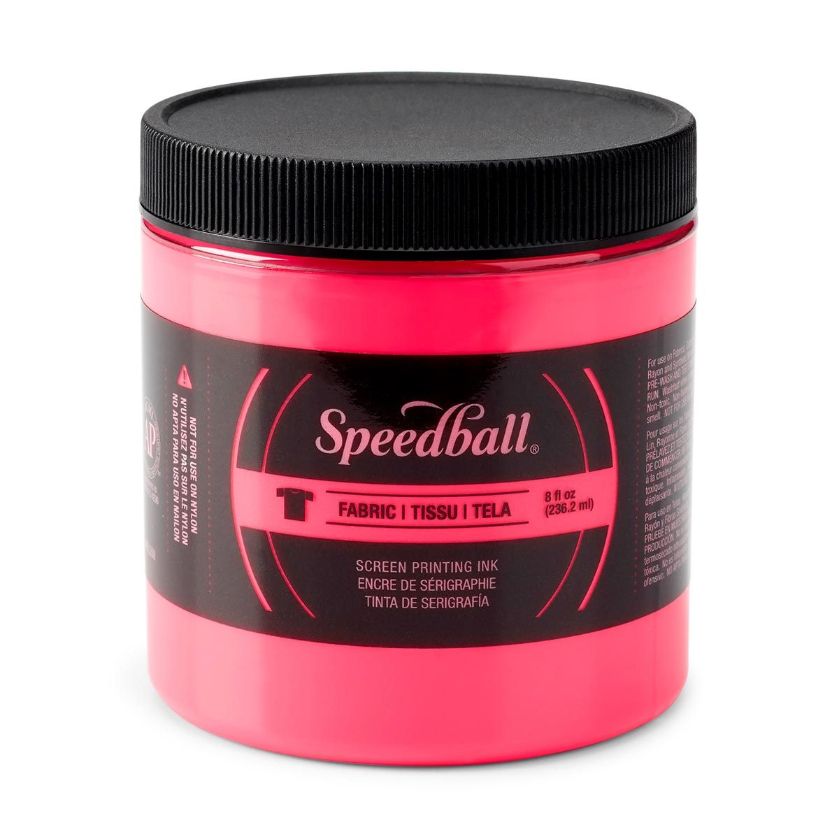Speedball Fluorescent Screen Printing Fabric Ink - Hot Pink 8oz