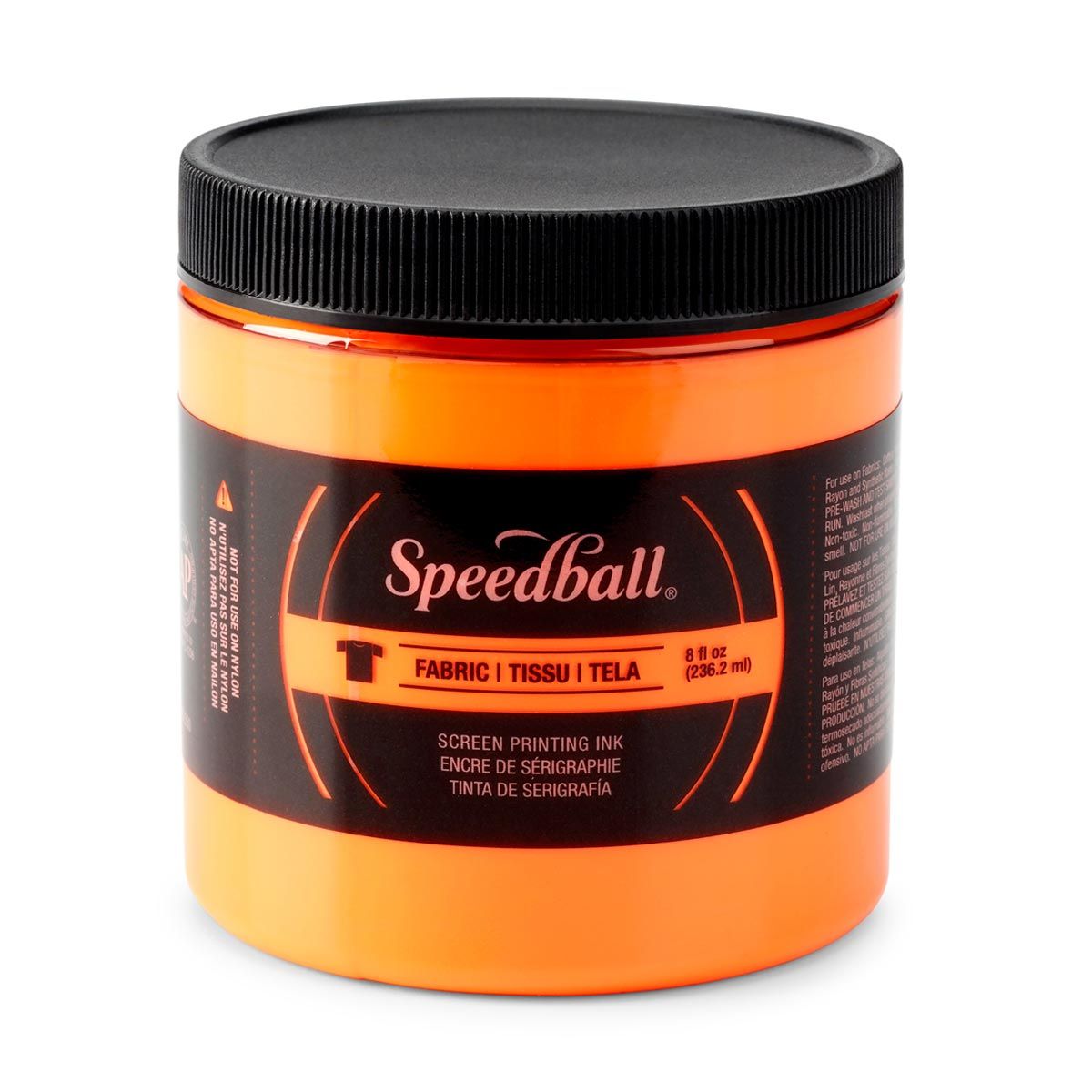 Speedball Fluorescent Screen Printing Fabric Ink - Orange 8oz
