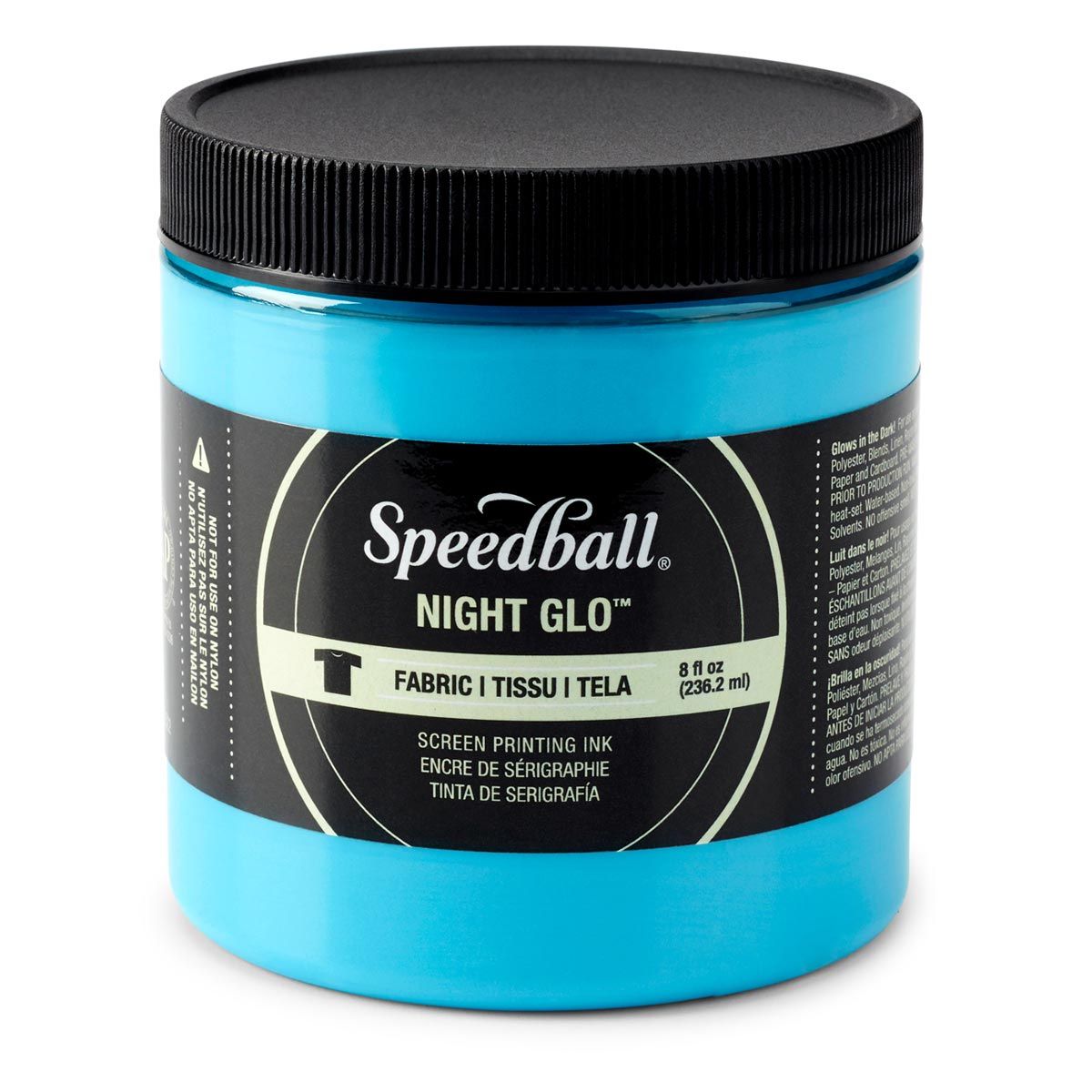 Speedball Night Glo Screen Printing Fabric Ink - Blue