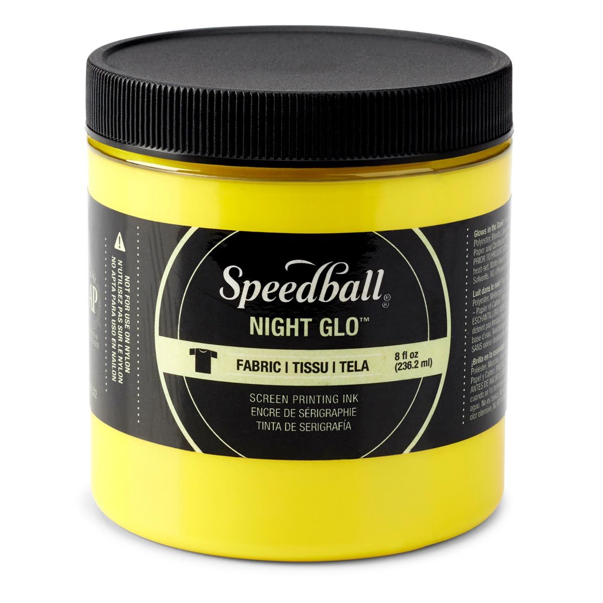 Speedball Night Glo Screen Printing Fabric Ink - Yellow