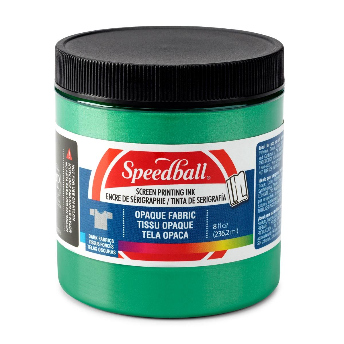 Speedball Iridescent Opaque Fabric Screen Printing Ink - Emerald 8oz