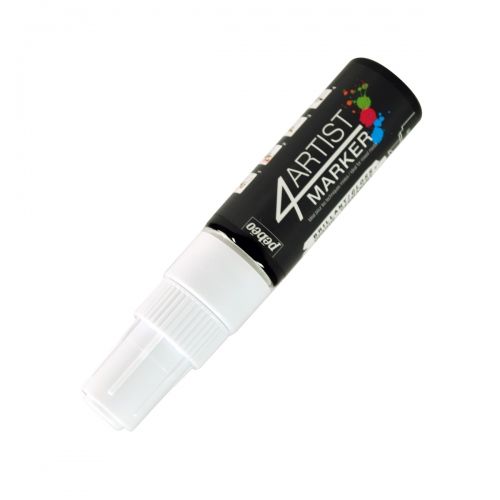 4 Artist Marker Oil Based Paint Chisel Pen - White 8mm
