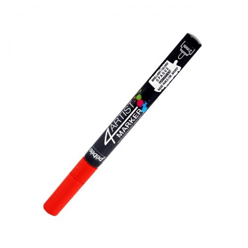 4 Artist Marker Oil Based Paint Fine Tip Pen - Red 2mm
