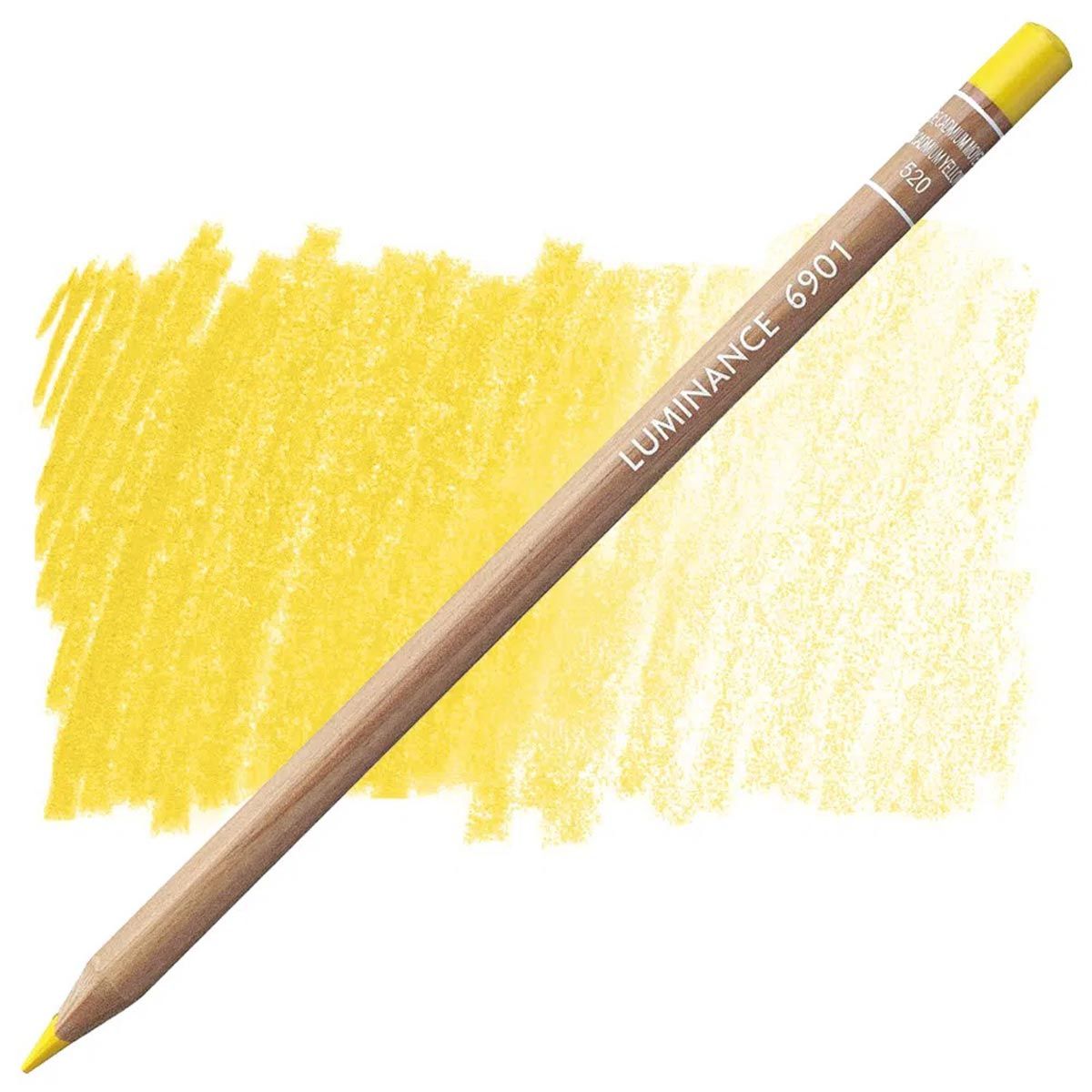 Caran d'Ache Luminance 6901 Pencil - 520 Medium Cadmium Yellow