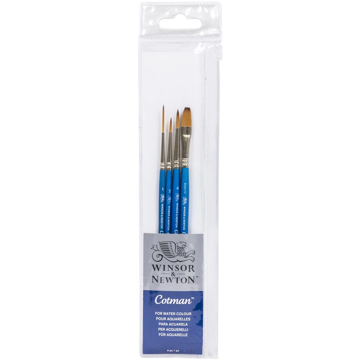 Winsor & Newton Cotman Watercolour Brush - 4pc Set
