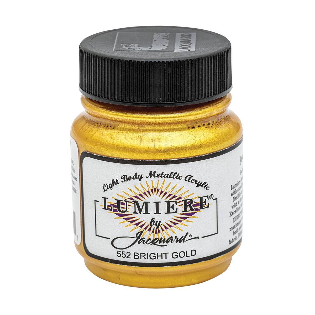 Jacquard Lumiere Acrylic 552 Bright Gold 2.25-oz Jar