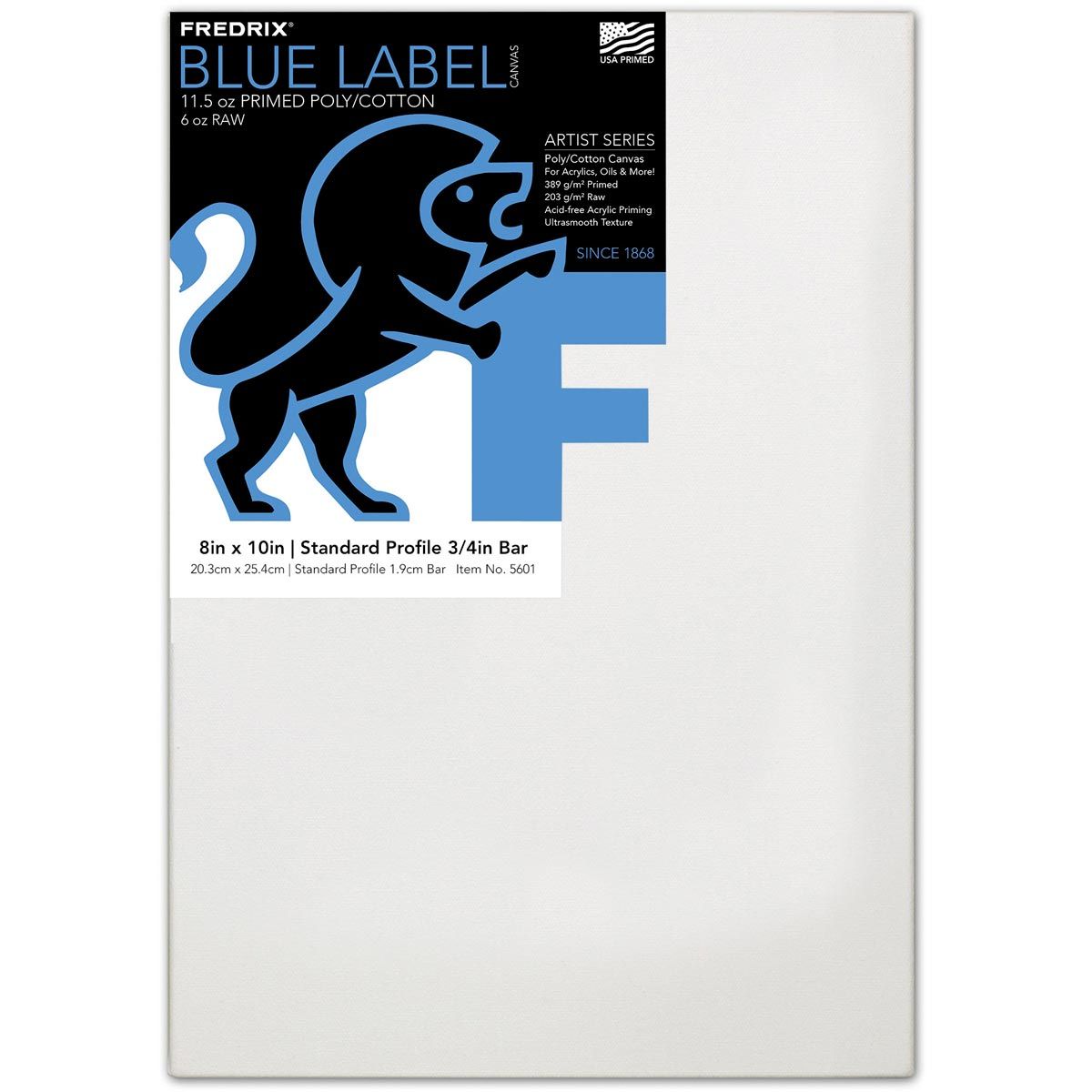 Fredrix Blue Label Canvas Ultrasmooth 3/4" Deep 8" x 10"