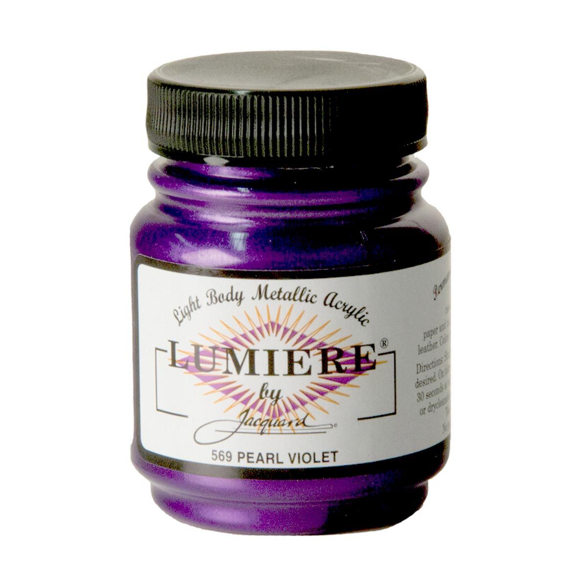Jacquard Lumiere Acrylic 569 Pearl Violet 2.25-oz Jar