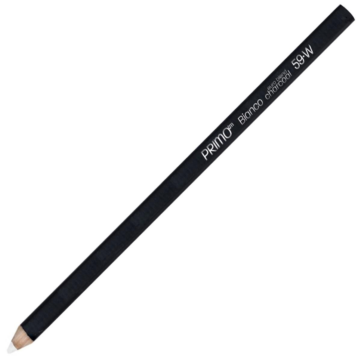 Primo Euro Blend Charcoal Pencil - Bianco (White)
