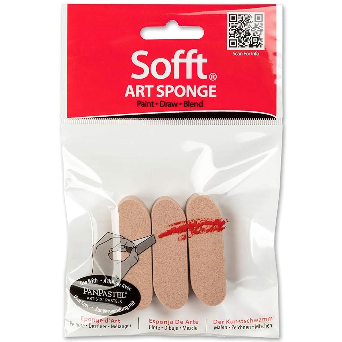 Sofft Tool Art Sponge Bar Round Pack of 3