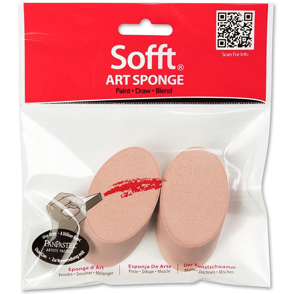 Sofft Tool Art Sponge Angle Slice Round Pack of 2