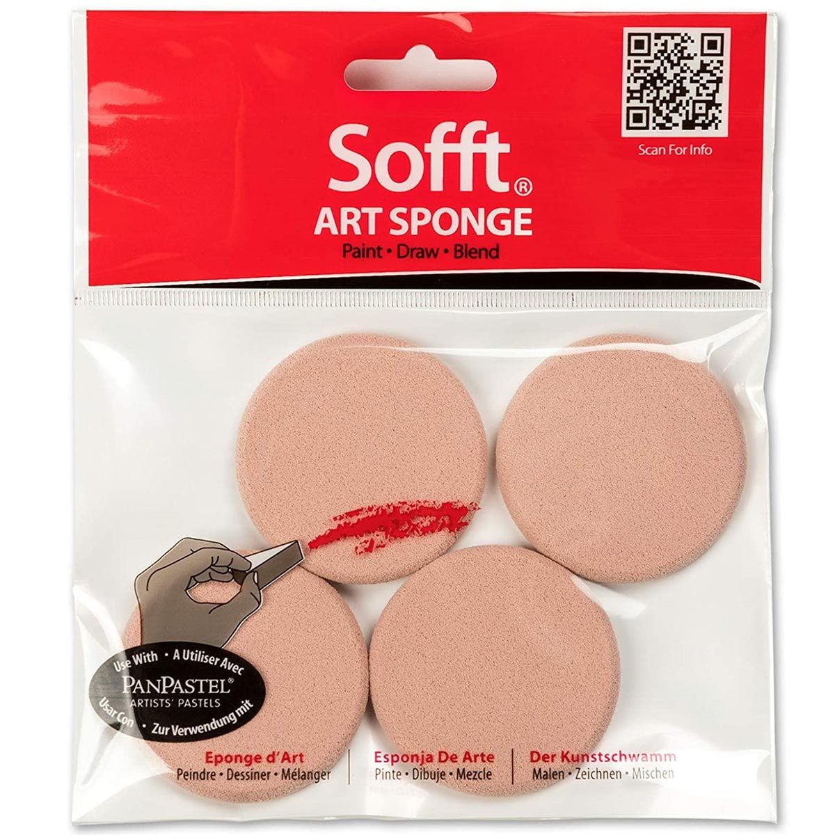 Sofft Tool Round Sponge Pack of 4