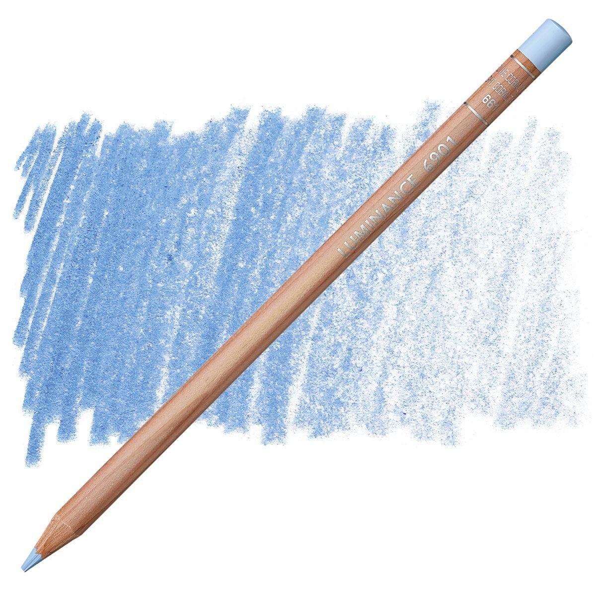 Caran d'Ache Luminance 6901 Pencil - 661 Light Cobalt Blue