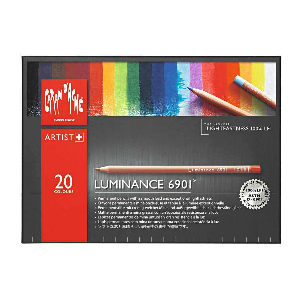 Caran d'Ache Luminance 6901 Pencil Set 20 Colours