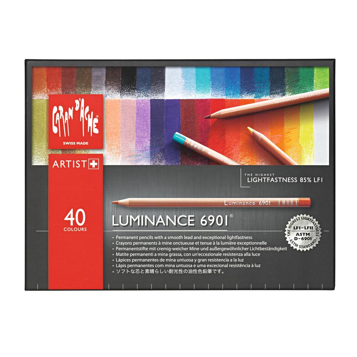 Caran d'Ache Luminance 6901 Pencil Set 40 Colours