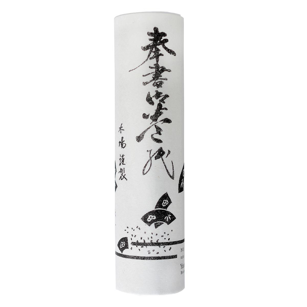 6M – 8″ x 20’ Hosho Paper Roll
This 20-foot roll of Hosho paper is 8” wide and is designed for use in Sumi-e, calligraphy, and paper crafts. It does not shrink or tear easily, making it ideal for the wood block or line printing. Hosho paper is a thick, s
