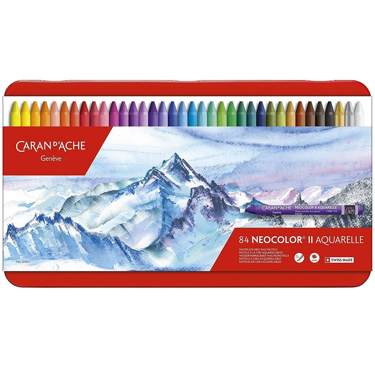 Caran d'Ache Classic Neocolor II Water-Soluble Pastel Set of 84