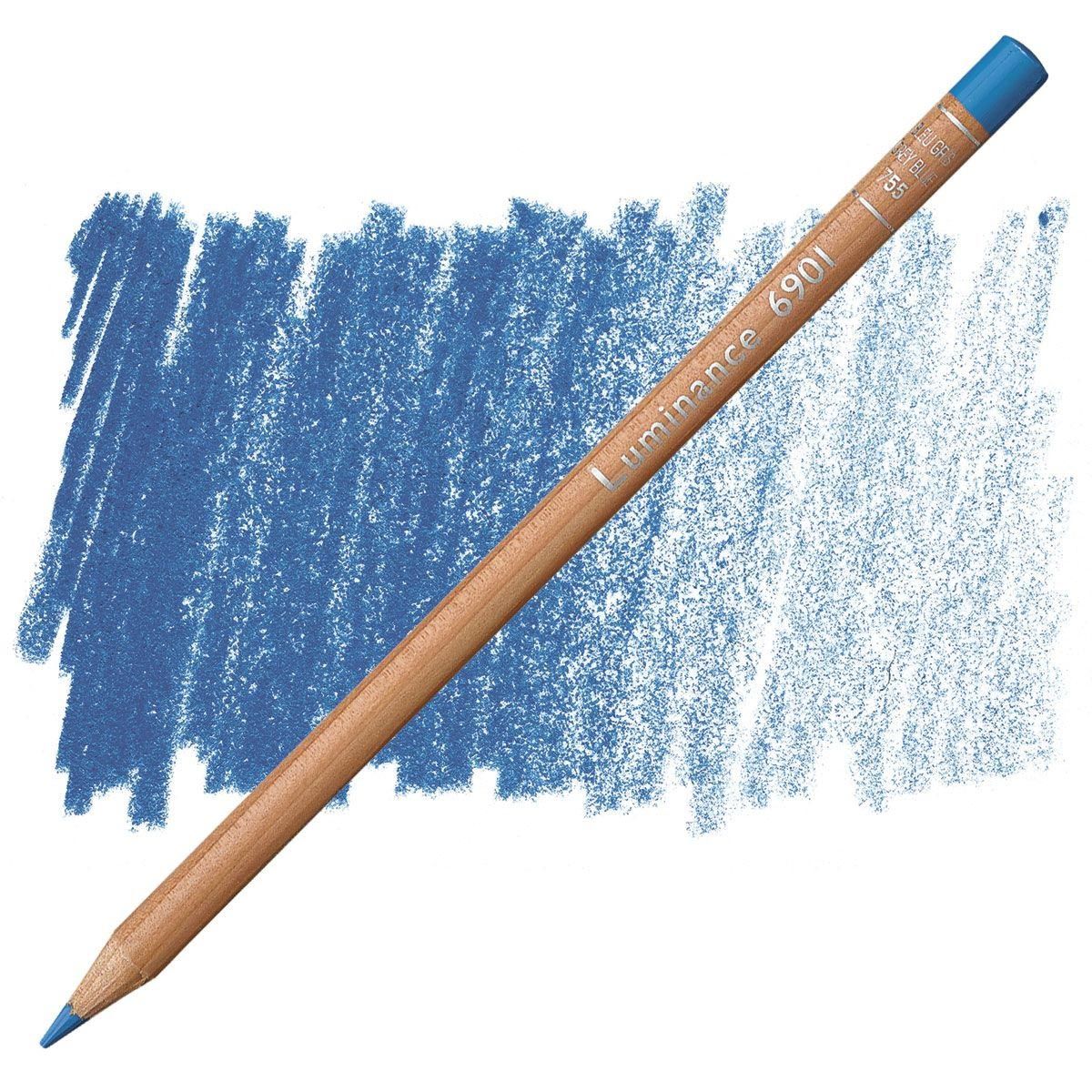 Caran d'Ache Luminance 6901 Pencil - 755 Grey Blue