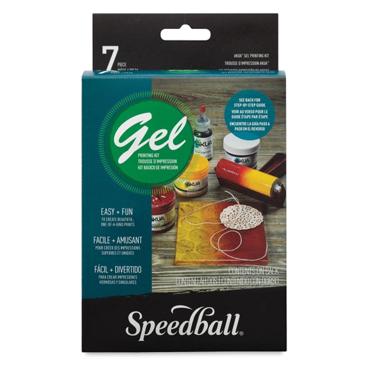 Speedball Akua Gel Printing Kit 7 Piece
