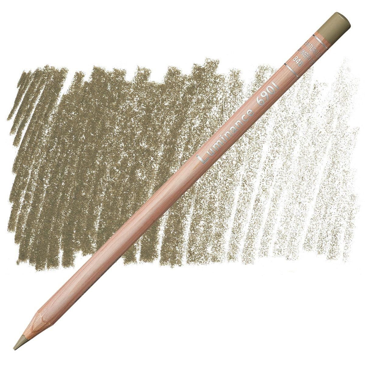 Caran d'Ache Luminance 6901 Pencil - 846 Raw Umber 50%