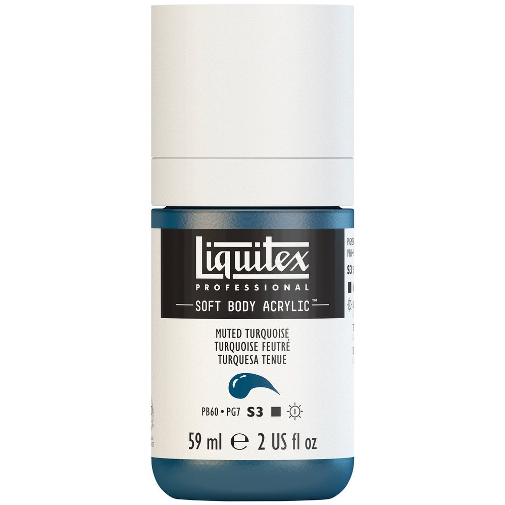 Liquitex Soft Body Acrylic, 503 Muted Turquoise, 2-oz