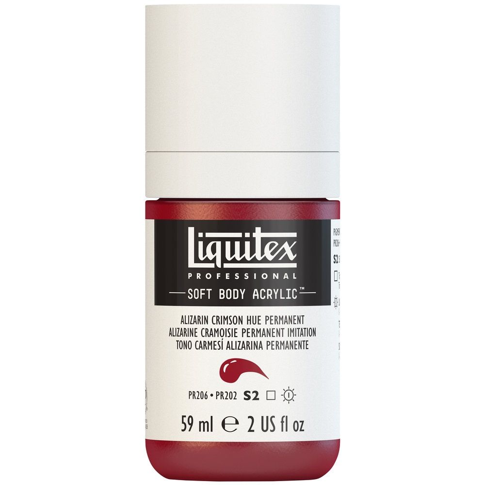 Liquitex Soft Body Acrylic, 116 Alizarin Crimson Hue Perm, 2-oz