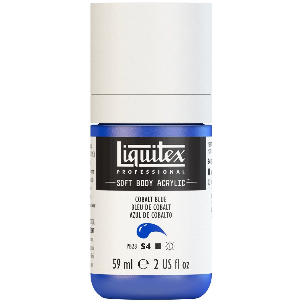 Liquitex Soft Body Acrylic, 170 Cobalt Blue, 2-oz