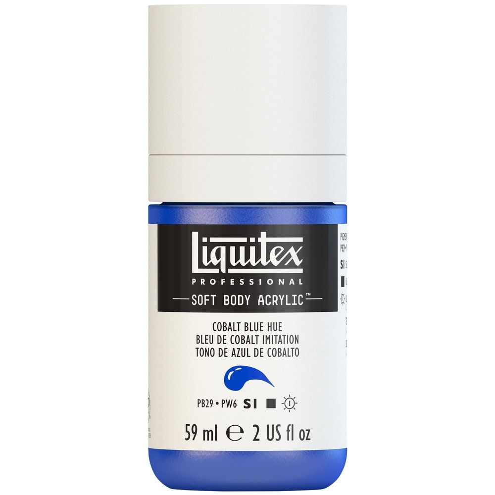 Liquitex Soft Body Acrylic, 381 Cobalt Blue Hue, 2-oz