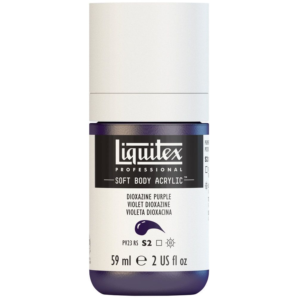 Liquitex Soft Body Acrylic, 186 Dioxazine Purple, 2-oz