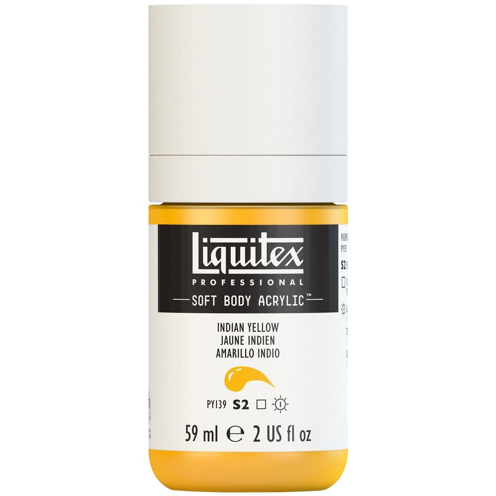Liquitex Soft Body Acrylic, 324 Indian Yellow, 2-oz