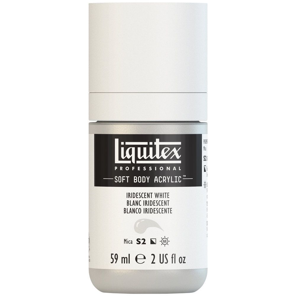 Liquitex Soft Body Acrylic, 238 Iridescent White, 2-oz