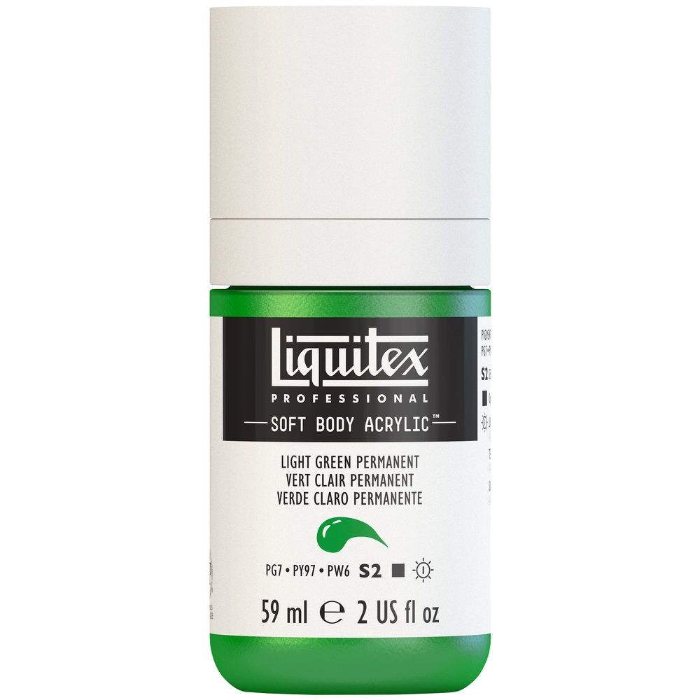 Liquitex Soft Body Acrylic, 312 Light Green Perm, 2-oz