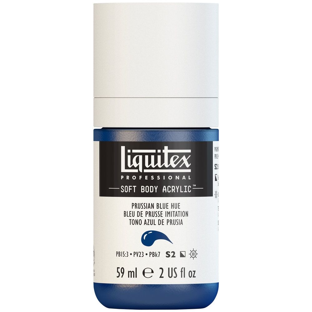 Liquitex Soft Body Acrylic, 320 Prussian Blue Hue, 2-oz