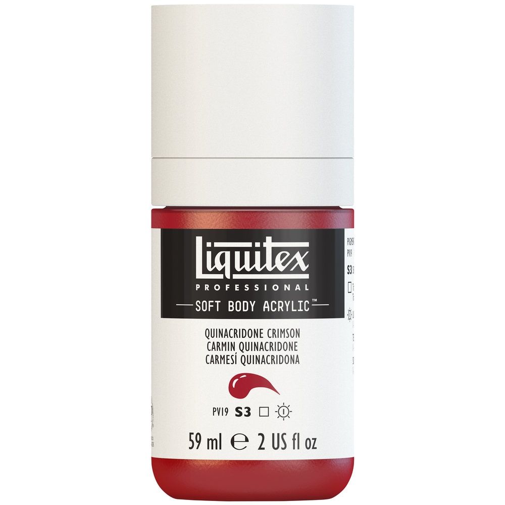 Liquitex Soft Body Acrylic, 110 Quinacridone Crimson, 2-oz