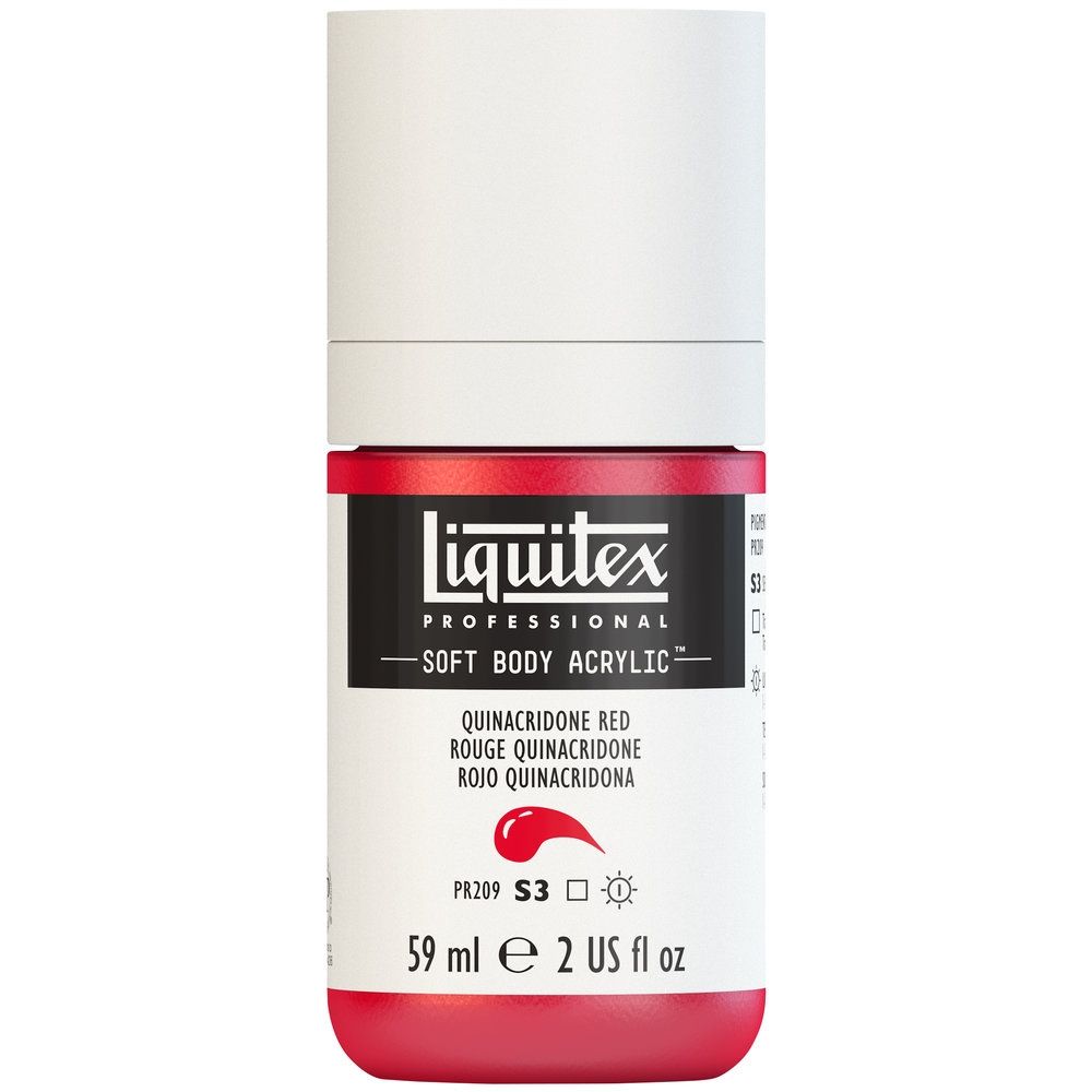 Liquitex Soft Body Acrylic, 112 Quinacridone Red, 2-oz
