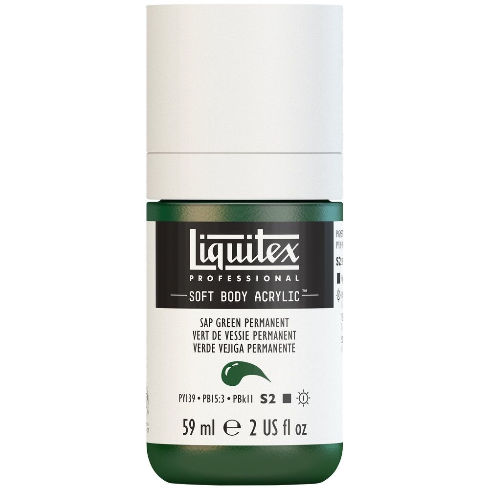 Liquitex Soft Body Acrylic, 315 Sap Green Permanent, 2-oz